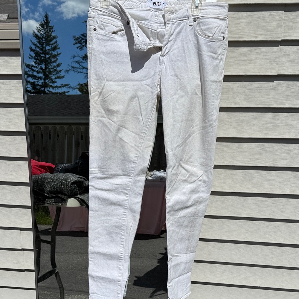 PAIGE Crisp White Denim Jeans